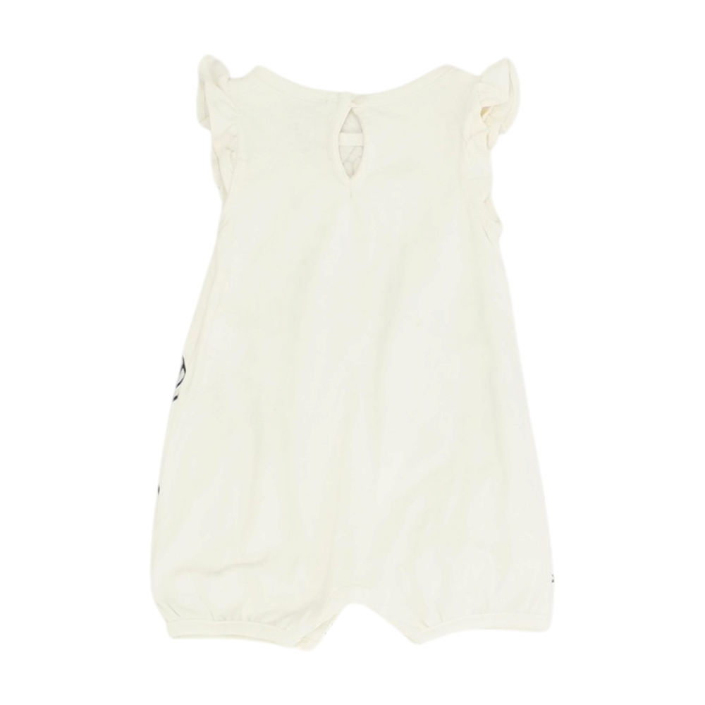 Ivory Graphic Sleeveless One-Piece