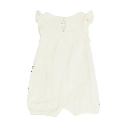 Ivory Graphic Sleeveless One-Piece
