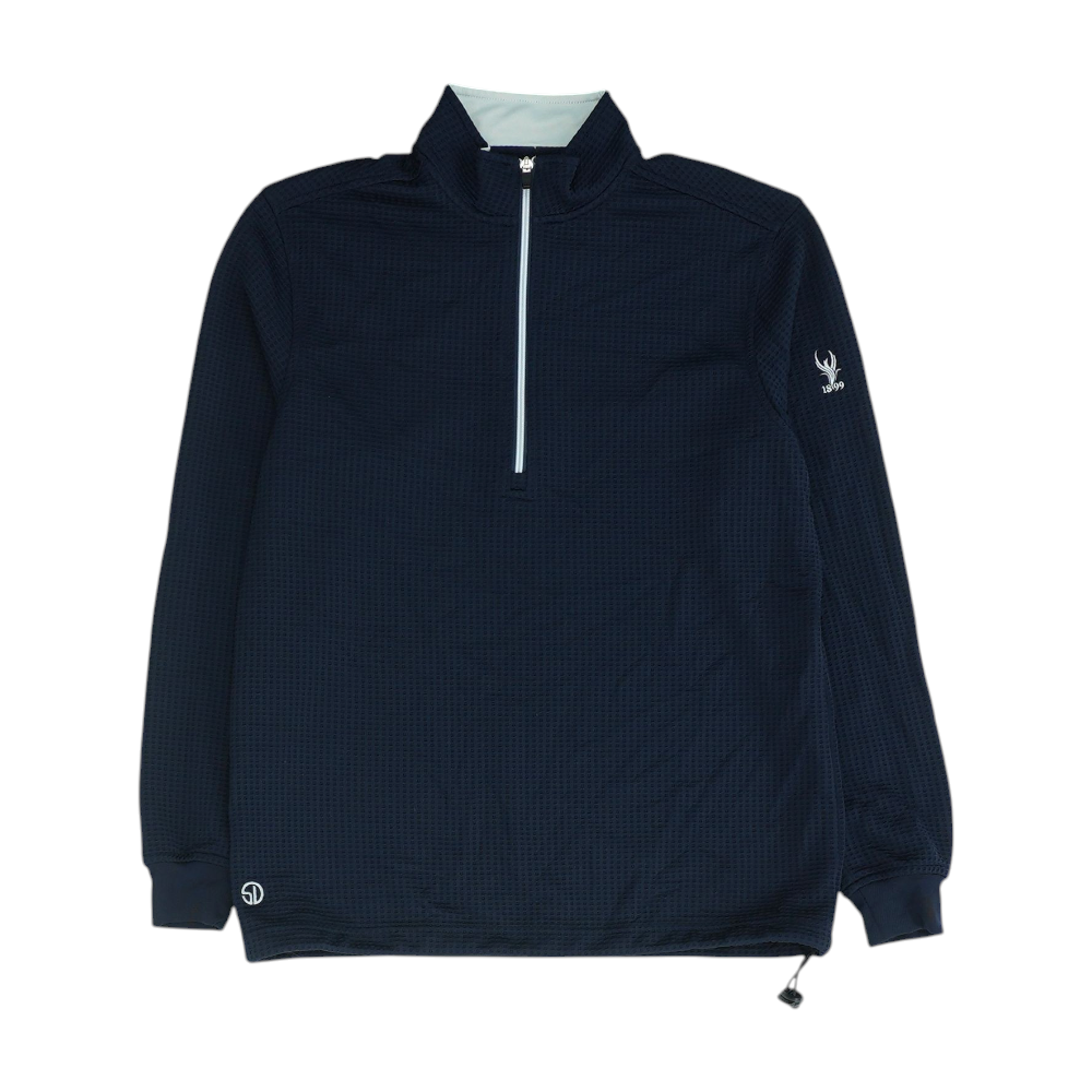 Navy Solid 1/4 Zip Pullover
