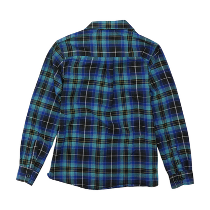 Blue Plaid Flannel Button Down