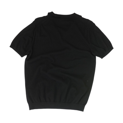 Black Solid Pullover Sweater