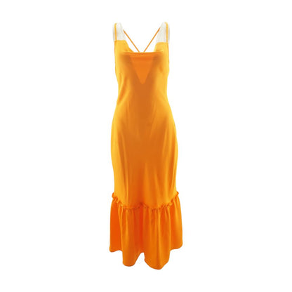 Orange Midi Dress