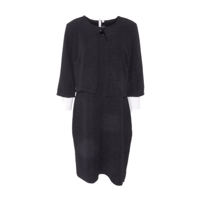 Black Plus Size Midi Dress