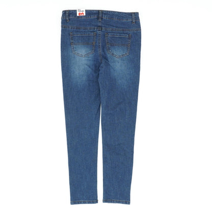 Blue Solid Jeans