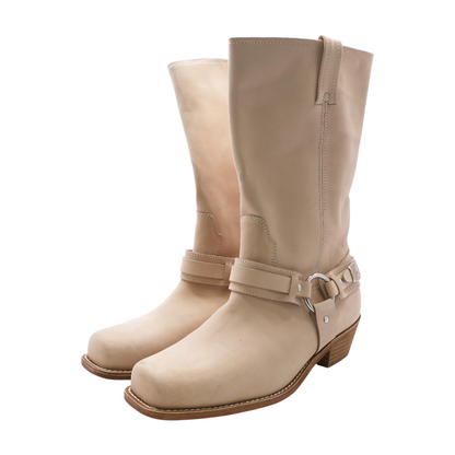 Beige Western Boots