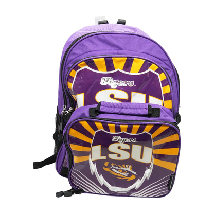 Purple LSU Tigers Backpack