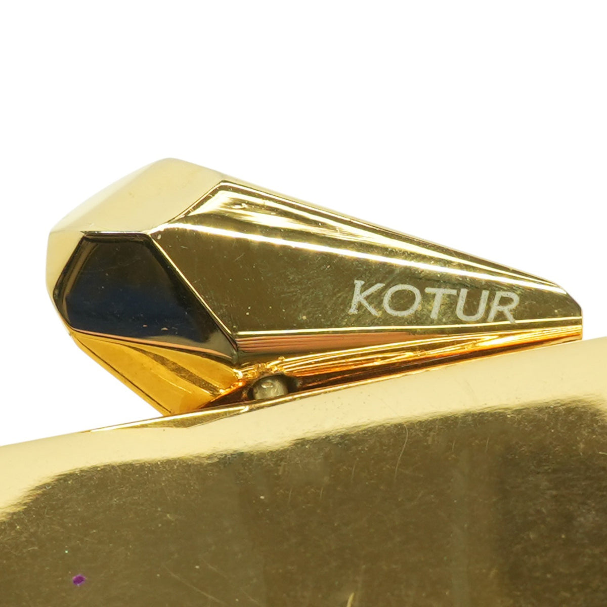 Kotur Pearce Minaudiere in Gold with Multicolor Glitter – Image 5