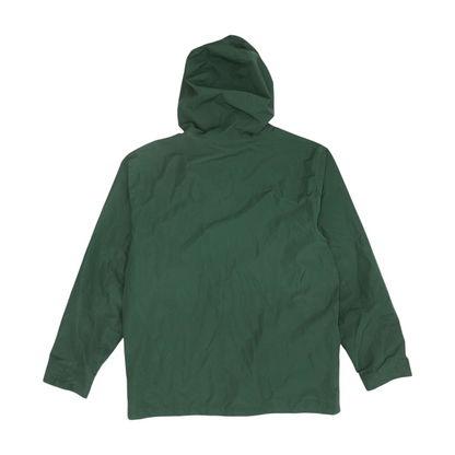 Green Solid Rain Jacket