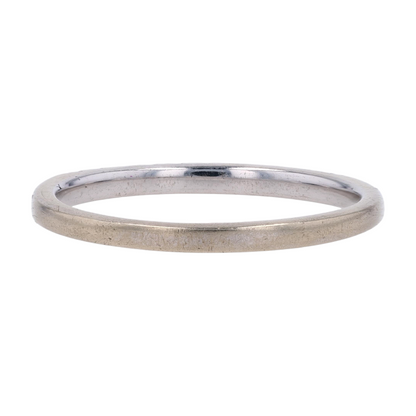 14K White Gold Diamond Band Ring
