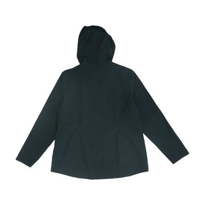 Black Solid Rain Jacket