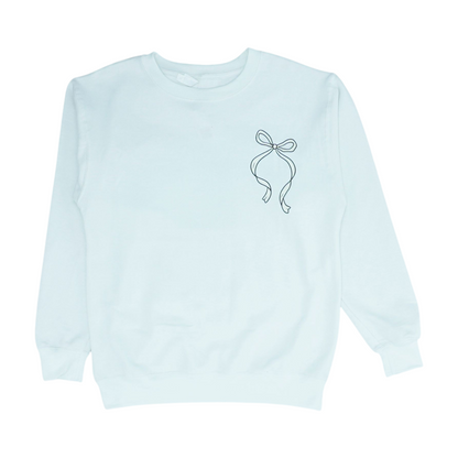 White Solid Sweatshirt Pullover