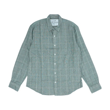 Green Plaid Flannel Button Down