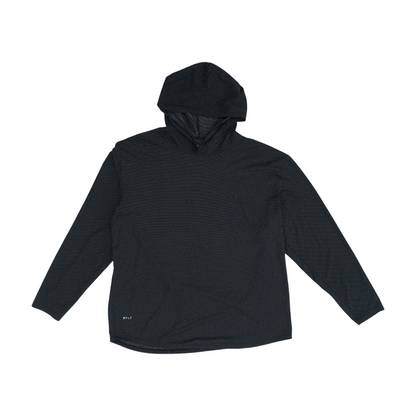 Black Print Hoodie Pullover