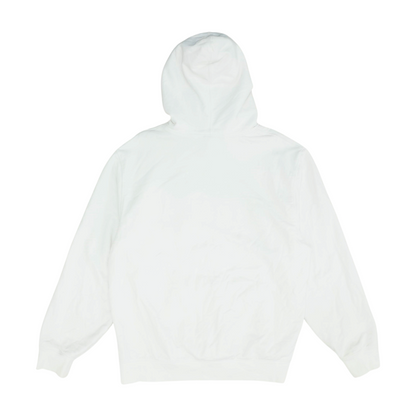 White Solid Hoodie Pullover