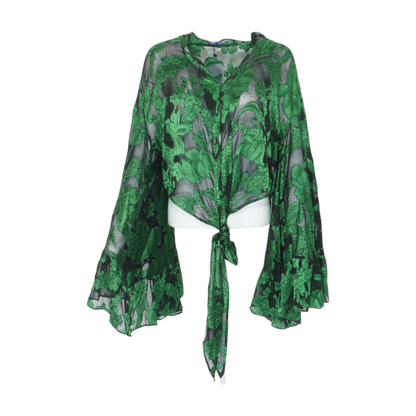 Black Floral Blouse