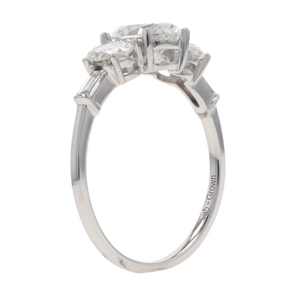 1 3/4 ctw 14K White Gold Lab Grown Diamond Engagement Ring