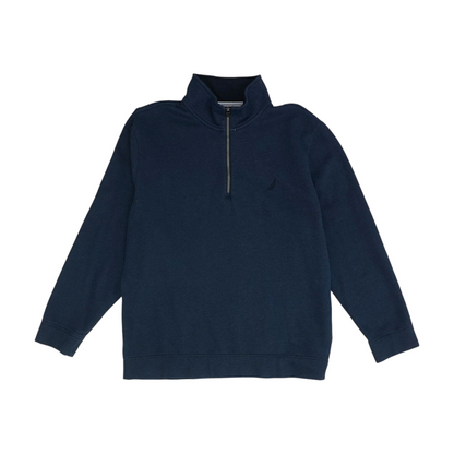 Navy Solid 1/4 Zip Pullover