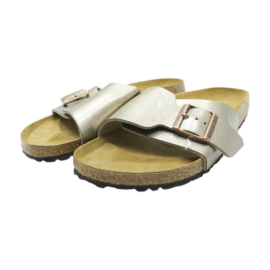 Bronze Flat Sandals