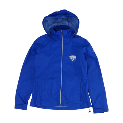 Blue Solid Rain Jacket
