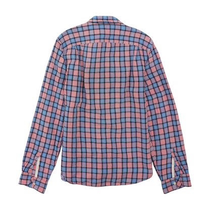 Pink Plaid Long Sleeve Button Down