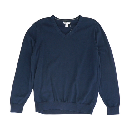 Navy Tall Solid Pullover Sweater