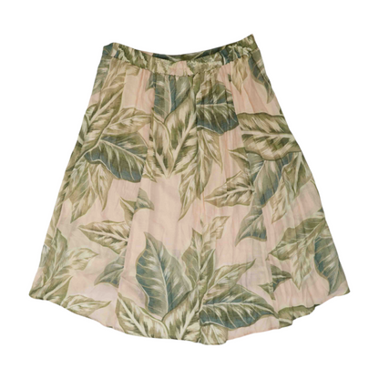 Pink Tropical Midi Skirt