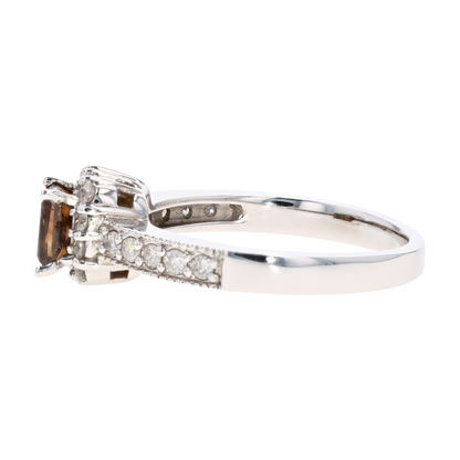 14K White Gold Diamond Engagement Ring