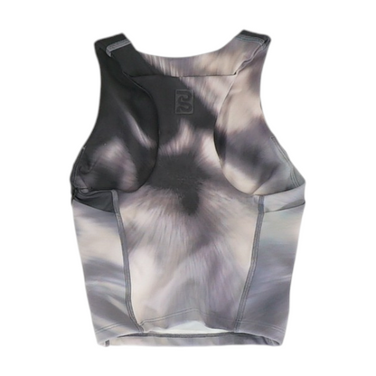 Black Tie-Dye Blouse