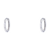 14K White Gold Hoop Earrings – Image 1