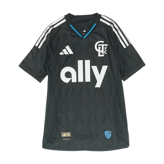 Men's Black Charlotte FC Short Sleeve Jersey