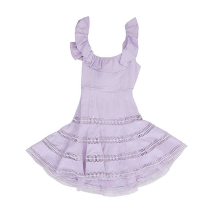 Lavender Solid Dress
