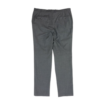 Gray Solid Dress Pants