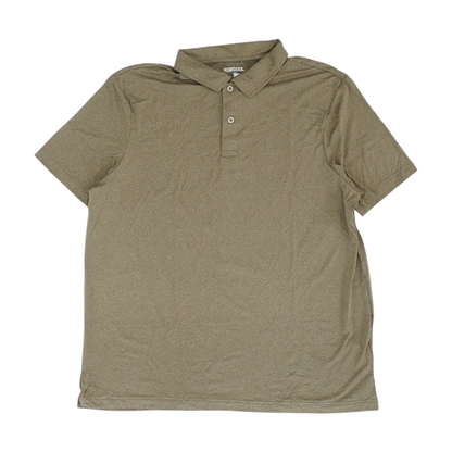 Brown Solid Short Sleeve Polo