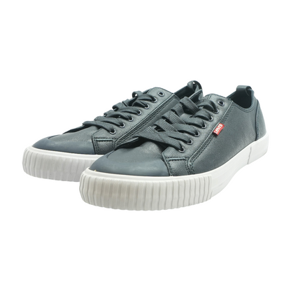 Navy Lace-Up Casual Shoes