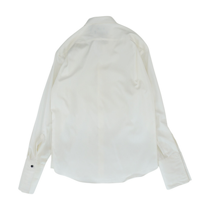 Ivory Solid Long Sleeve Button Down
