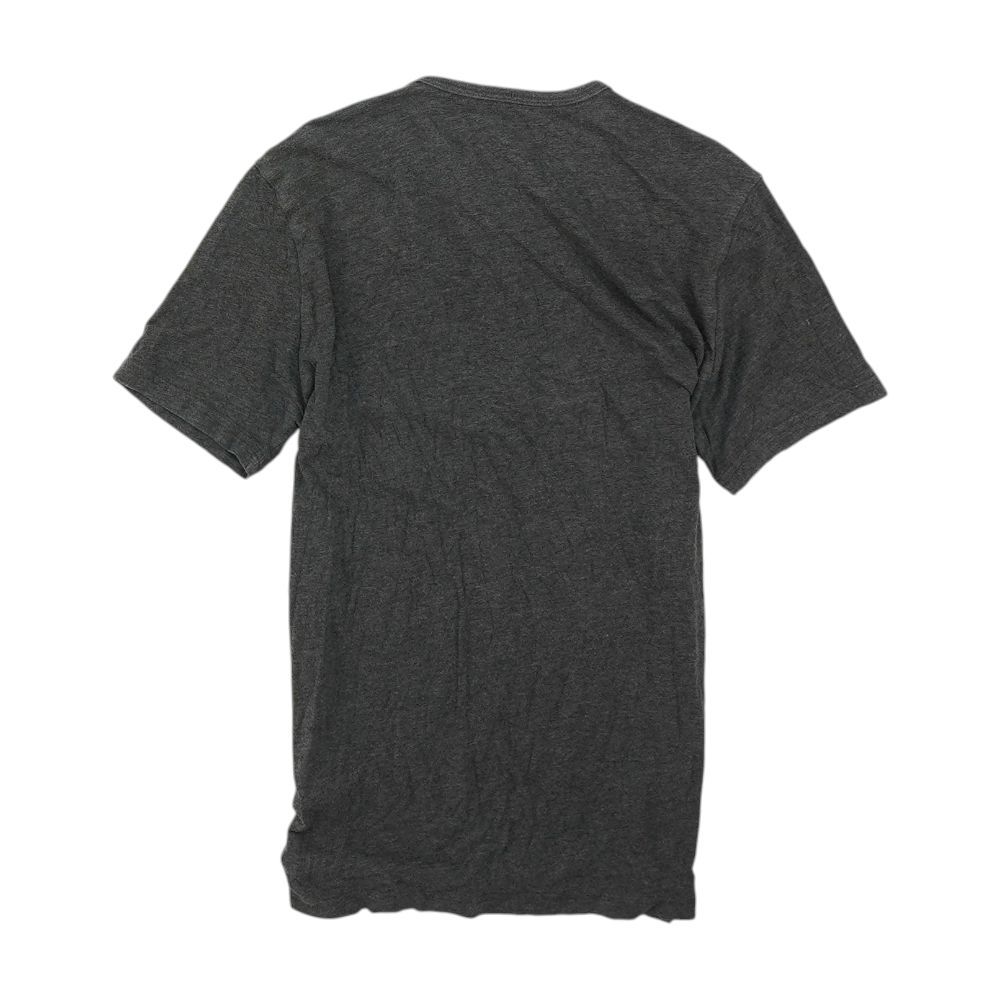 Gray Solid Henley T-Shirt