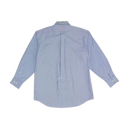 Blue Striped Long Sleeve Button Down