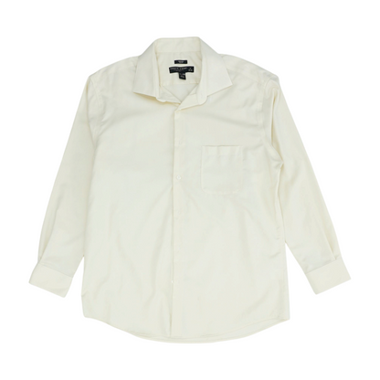 Yellow Solid Long Sleeve Button Down