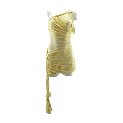 Yellow Formal Mini Dress
