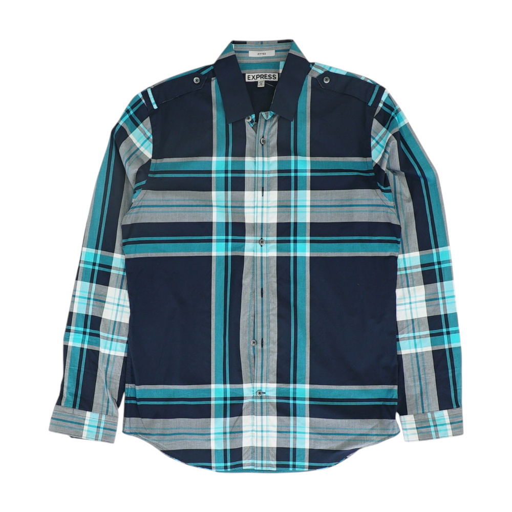 Multi Plaid Long Sleeve Button Down