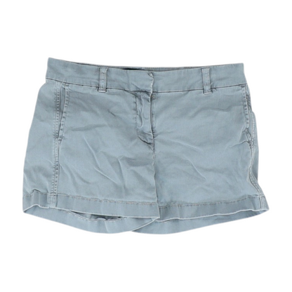Gray Solid Chino Shorts