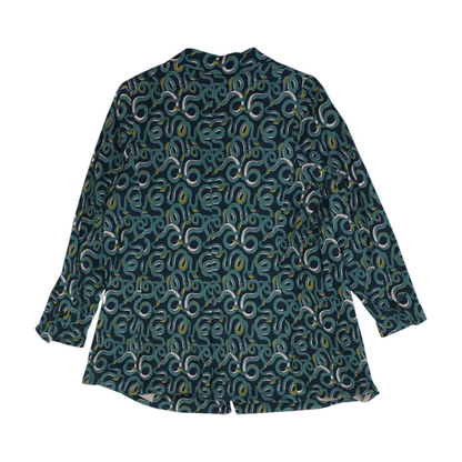 Black Plus Print Blazer