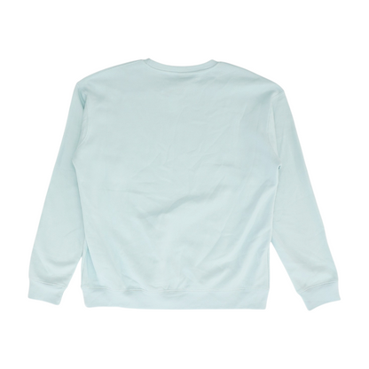 Blue Solid Sweatshirt Pullover