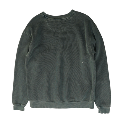 Green Solid Sweatshirt Pullover