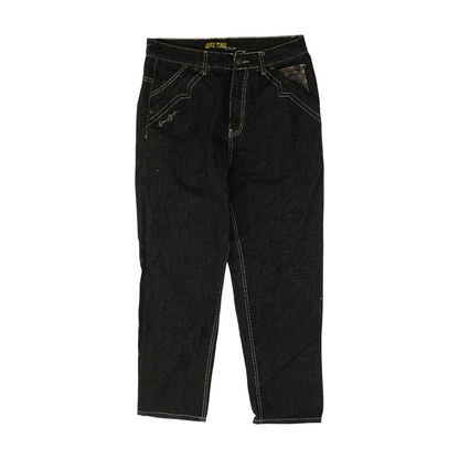 Black Tapered Jeans