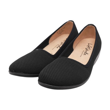 Black Slip-On Flats