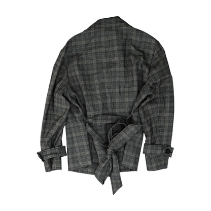 Brown Plaid Blazer