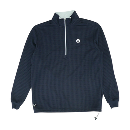 Navy Solid 1/4 Zip Pullover