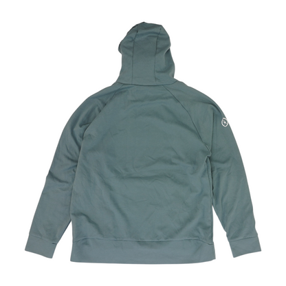 Blue Solid Hoodie Pullover