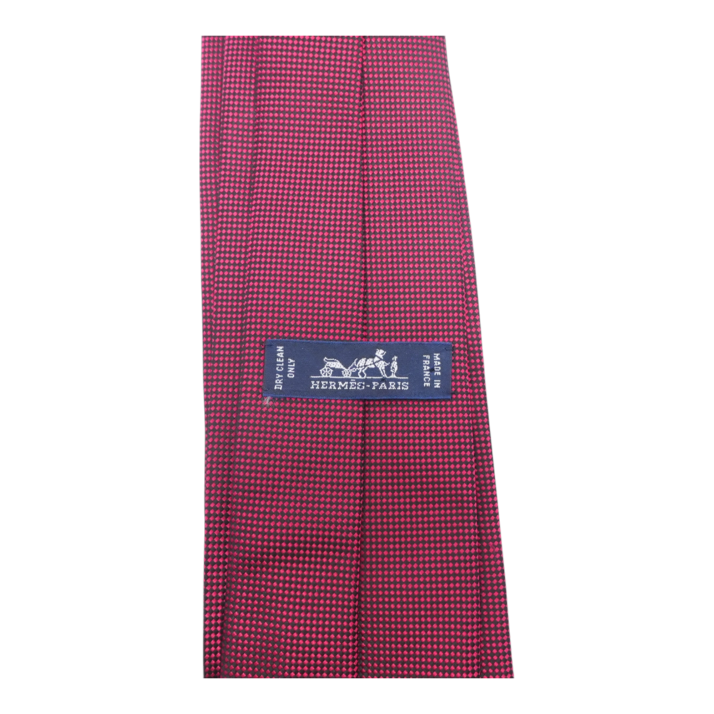 Red Check Neck Tie